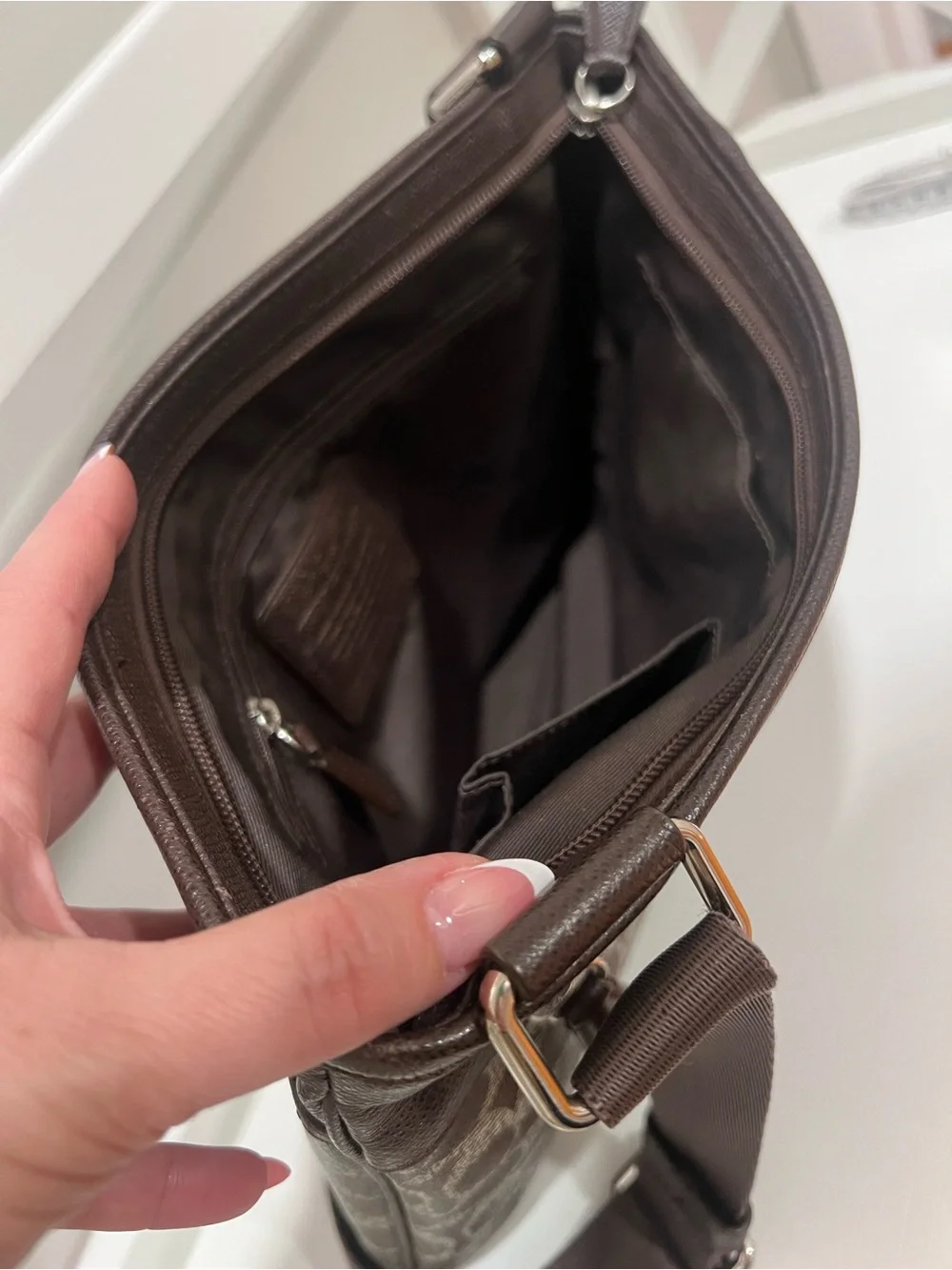 Coach Spencer Signature Crossbody in Brown